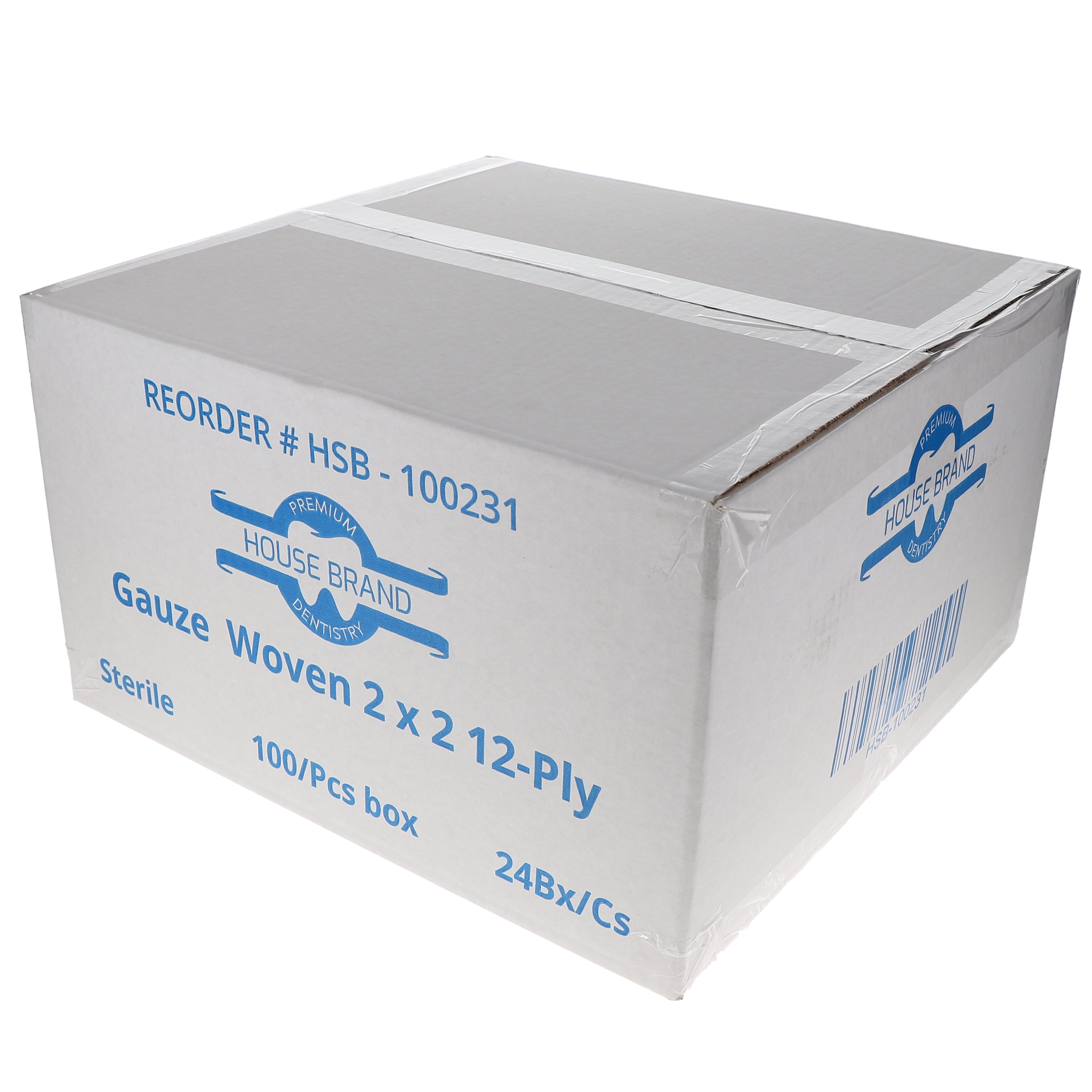 House Brand Dentistry 100231 HSB Woven Gauze Pads 2 House Brand Dentistry 100231 HSB Woven Gauze Pads 2